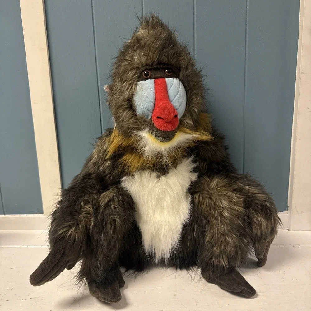 2006 K&M Plush Monkey Mandrill  Sitting 15